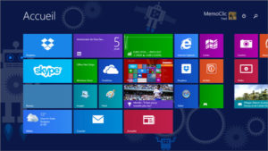 Interface Metro de Windows 8, à l’origine du Flat Design.